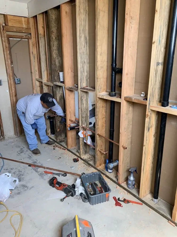 Commercial rough-in plumbing for Gas Line Repair in Wallace